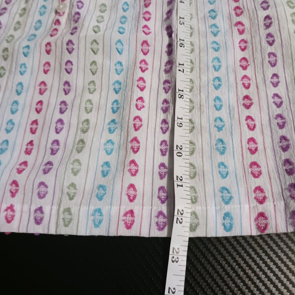 NEW ModCloth Can't Stop Giggling Embroidered Tie-Back Camisole White Dots Size M - Picture 8 of 12